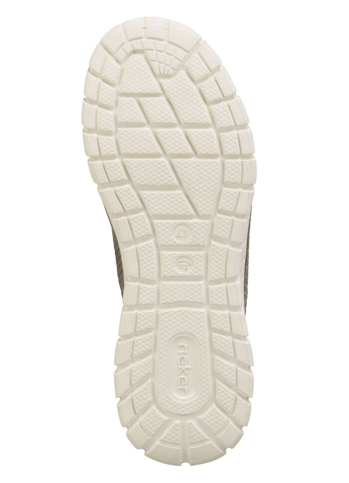 Rieker sneakers met elastische decoratieve vetersluiting TAUPE