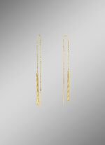 Doortrekbare oorbellen met ankerketting 