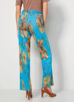Broek met expressief dessin 