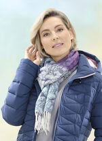 Sjaal met fantasiebloesemmotief 