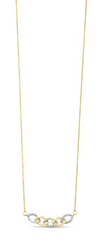 Halsketting met diamanten 