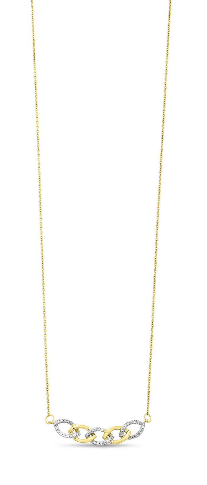 Halsketting met diamanten 