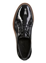 Andrea Conti veterschoen van elegant verfrommeld lakleer ZWART