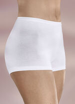 Comfortabele pompadourbroek in een verpakking van drie WIT