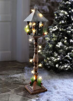 Metalen lantaarn met timerfunctie BRAUN