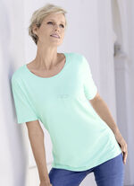 Shirt met strass-versiering 