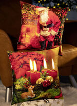 Kussensloop met kerstmotieven ROOD