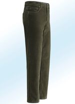 Thermische corduroy broek in 3 kleuren OLIJFGROEN