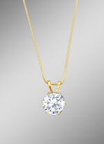 Hanger met synthetische zirkonia en Venetiaanse ketting 