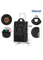 Andersen winkelscooter met zitje ZWART