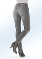 Magic-jeans met hoog percentage stretchmateriaal GRIJS