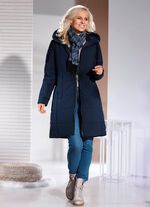 Korte jas met vaste capuchon 