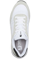 Rieker sneakers met een interessante zebraprint WIT