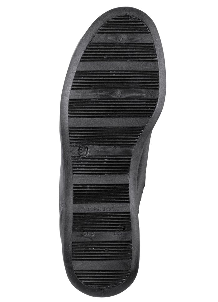 Enkellaarsjes met warme voering ZWART