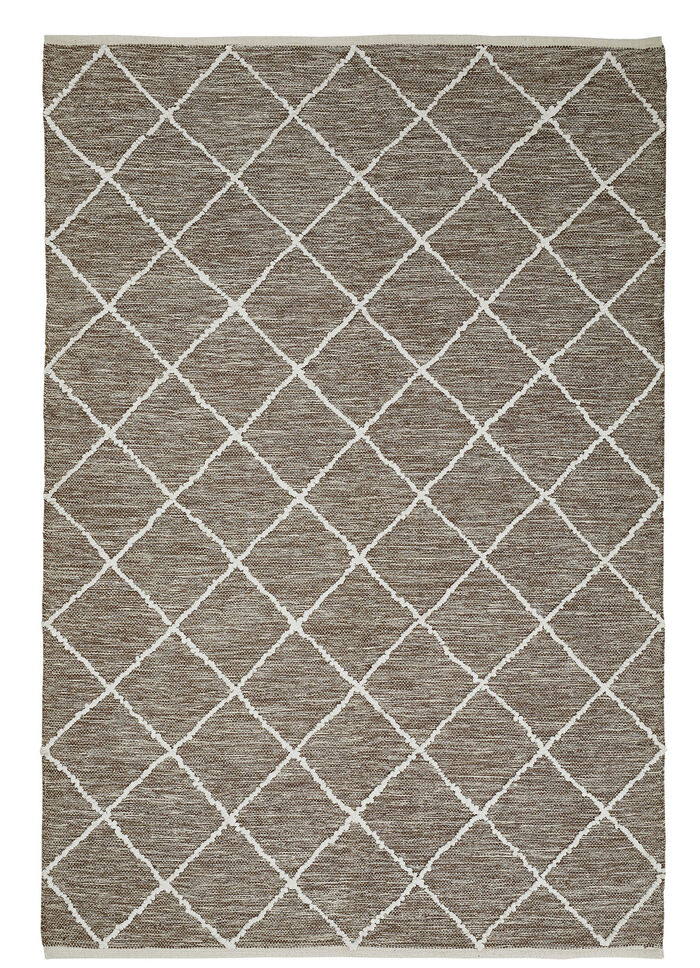 Moderne tapijten en karpetten van 100% katoen BRAUN