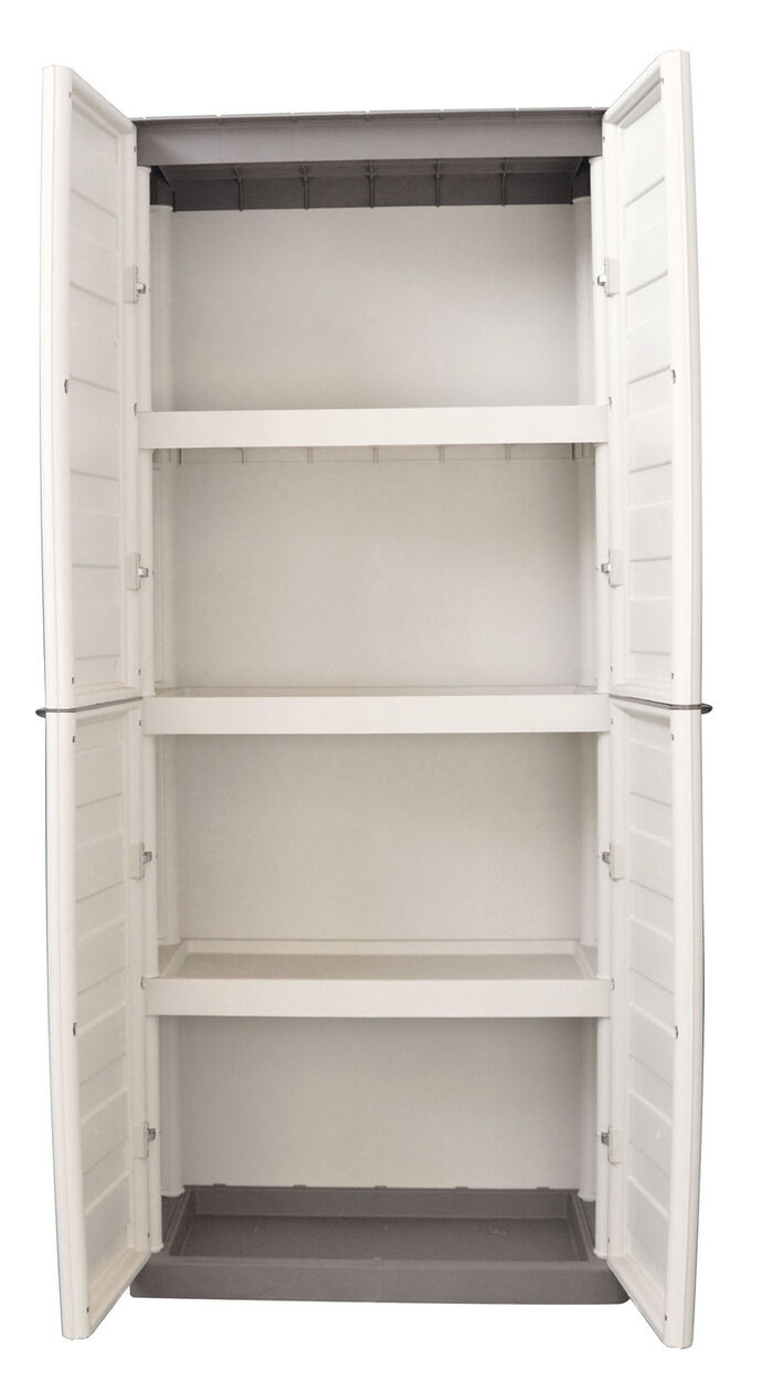 Praktische tuinkasten met stalen scharnieren BEIGE-TAUPE