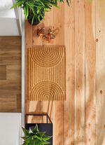 Kokosnoot deurmat gemaakt van echte kokosvezels 