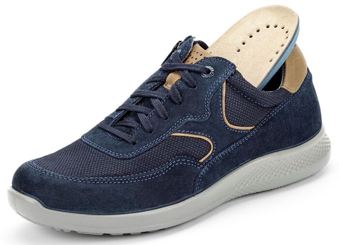 GINO GALANTE, sportieve heren veterschoen, breedte K, met uitneembaar voetbed 