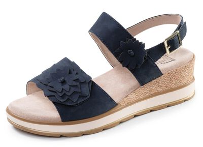 ELENA EDEN, lichte damessandalen, breedte G, met klittenbandsluiting 