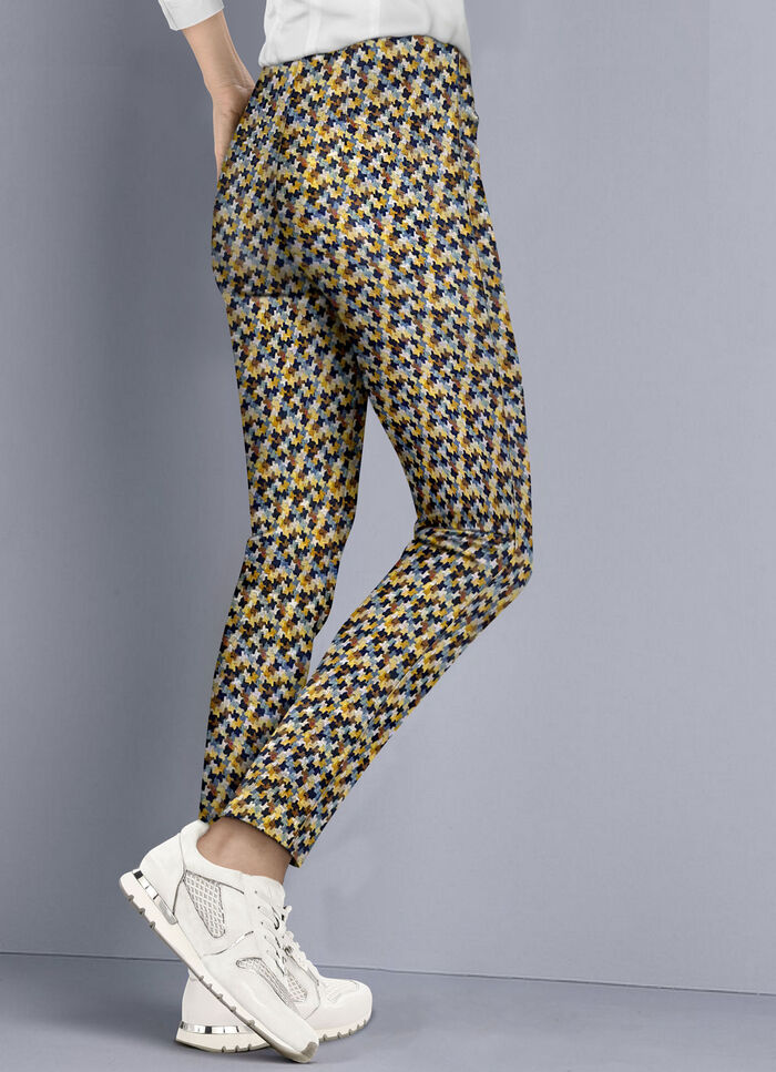Broek in een actueel minimalistisch design CURRY-MULTICOLOR