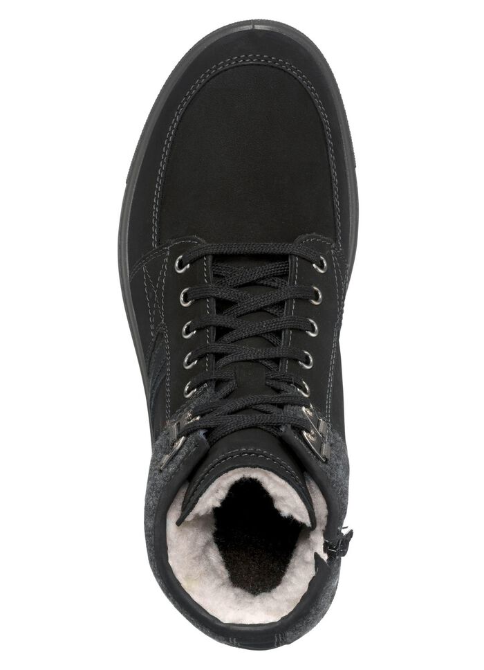 Veterlaars in modern design ZWART