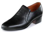 GINO GALANTE, elegante herenpantoffels, met elastische band ZWART