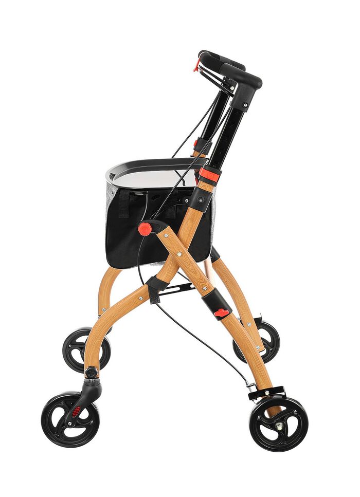 Rollator voor binnen - in elegante massief houten uitvoering 
