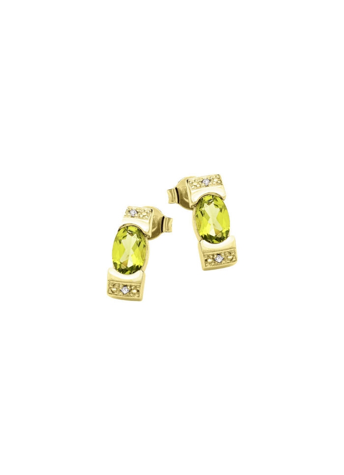 Frisheid ontmoet elegantie – oorbellen met peridoot en diamanten 