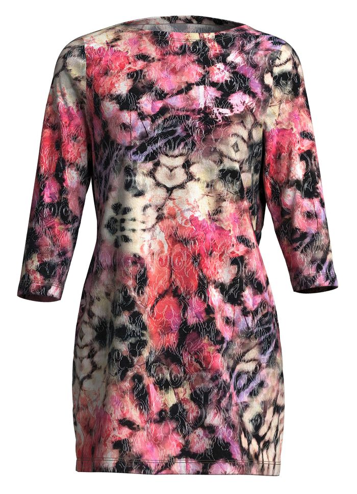 Gebreide tuniek met subtiele glitteraccenten 