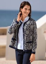 Gebreid vest in garenmix 