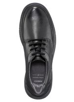 Weerbestendige veterschoen met uitneembaar voetbed ZWART