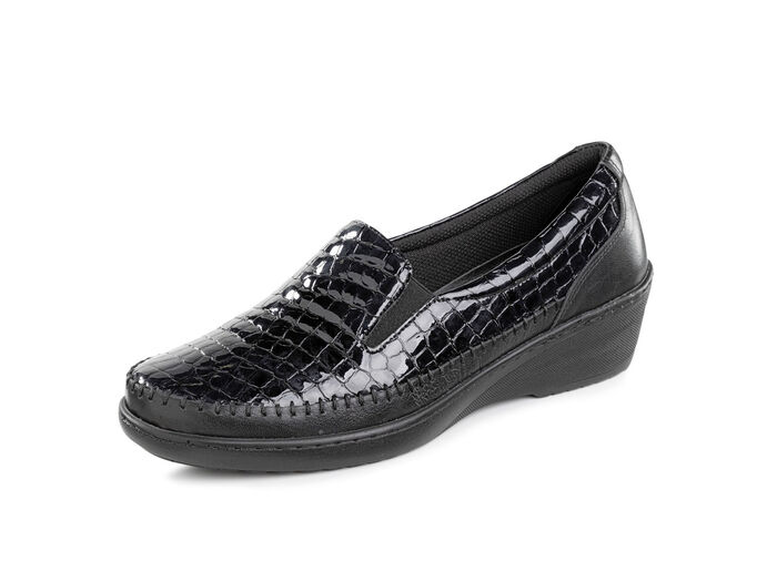 Gemini pantoffels met comfortabele vulling ZWART