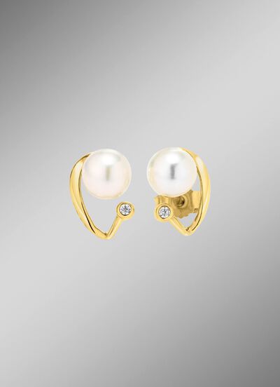 Klassieke elegantie: oorbellen met zoetwaterparels 