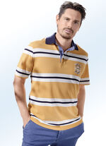 Poloshirt met borduursel aan de voorzijde 