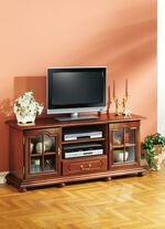 TV-longboard met echt houtfineer NOTENBOOM