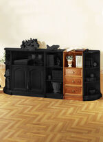 Gedeeltelijk massieve meubelserie met echt houtfineer KERSENBOOM