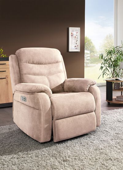 Elektrisch verstelbare tv-fauteuil met motor en opstahulp 