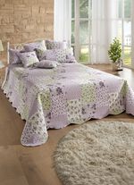 Digitaal bedrukte sprei in patchworklook 