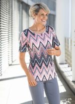 Shirt met all-over design in 2 kleuren 