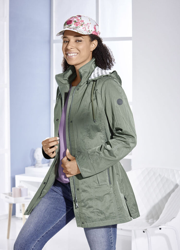 Functioneel jack met split- en ritszakken KAKI