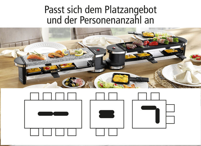 Raclette voor maximaal 8 personen van Korona 