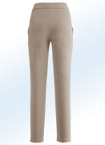 Sportieve broek in actuele enkellengte BEIGE