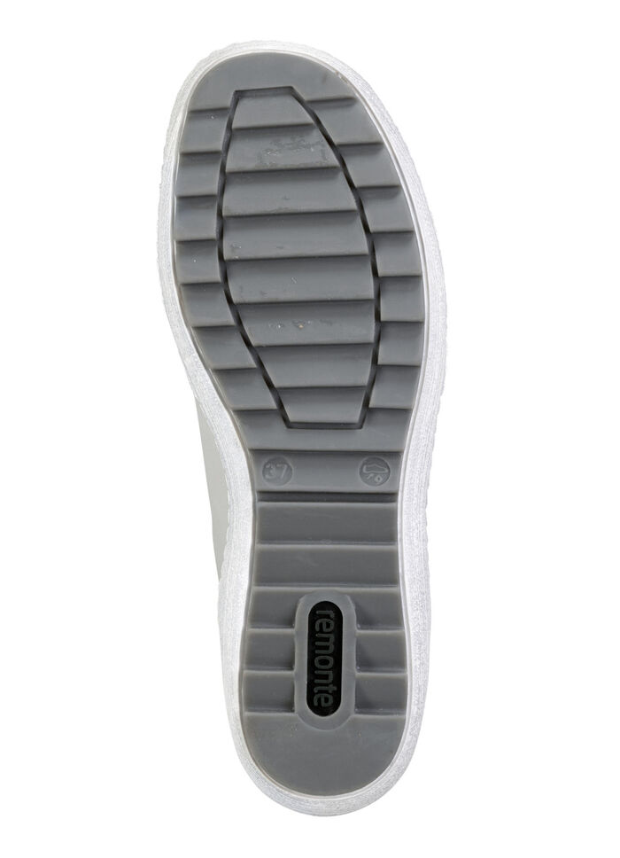 Remonte pantoffels met uitneembare binnenzool WIT-LICHTGRIJS