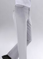 'Klaus Modelle'-broek met lage taille in 4 kleuren LICHTGRIJS GEM&Ecirc;LEERD