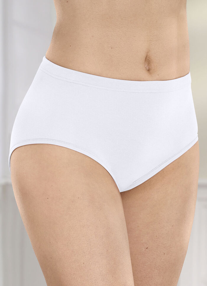 Conta set van drie slips met elastische tailleband WIT