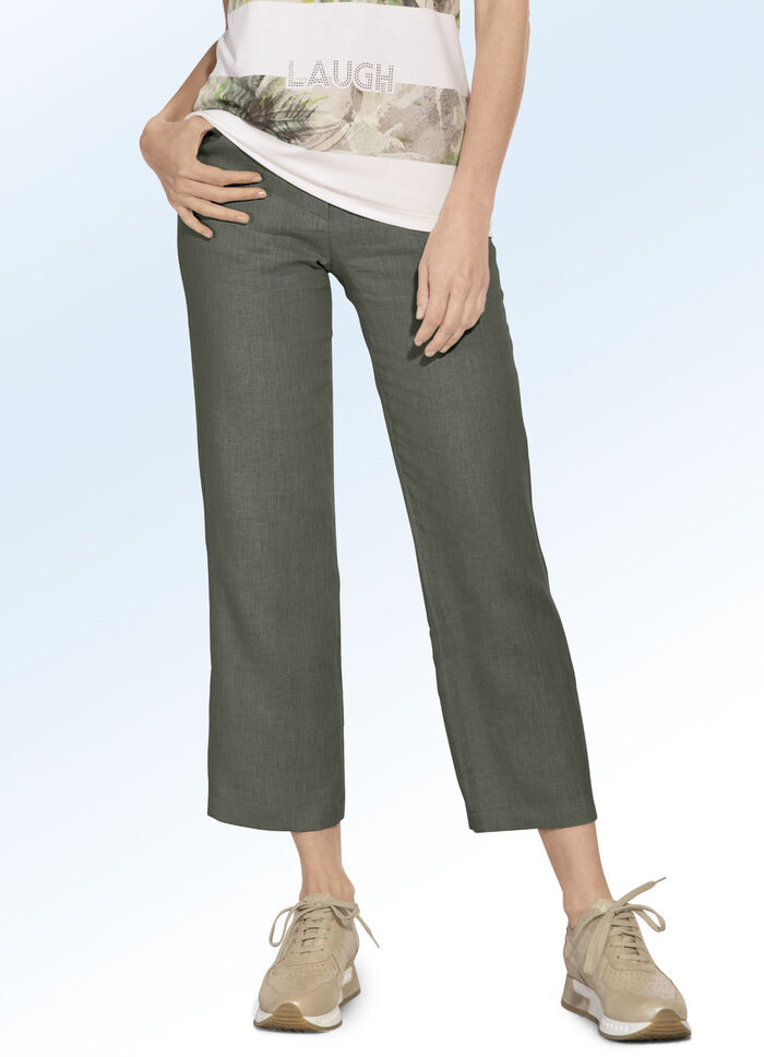 Linnen broek van hoge kwaliteit OLIJF