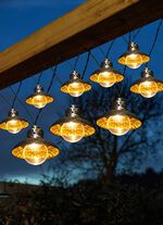 10-snarige lampenkapketting 