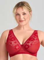 Miss Mary beugelbeha met elastische kanten bloemenprint ROT