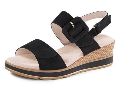 ELENA EDEN sandalen van fijn nubuckleer 