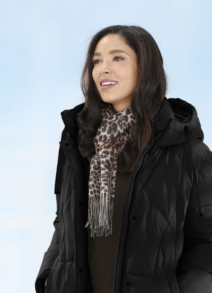 Sjaal met roofdierdessin 